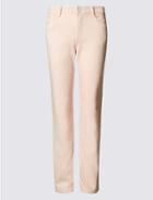 Marks & Spencer Sateen Roma Rise Straight Leg Jeans Blush