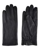 Marks & Spencer Leather Stitch Detail Gloves Black