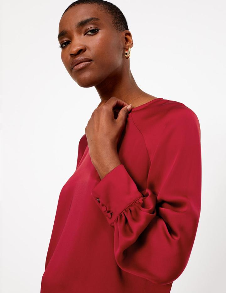 Marks & Spencer Satin Relaxed Fit Shell Top