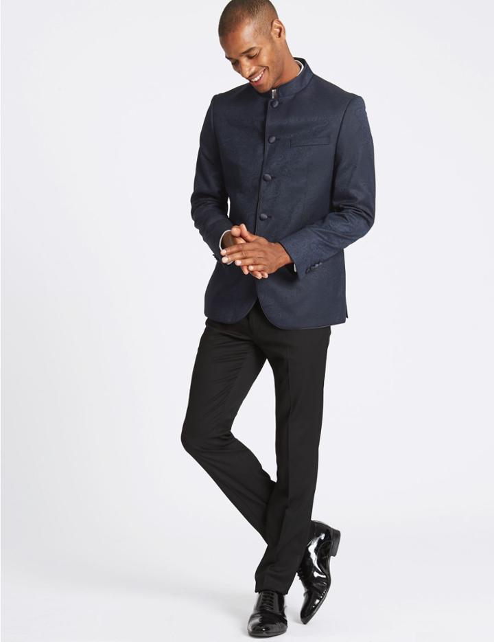 Marks & Spencer Slim Fit Jacket Navy Mix