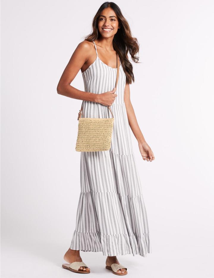 Marks & Spencer Cross Body Bag Natural Mix