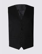 Marks & Spencer Black Regular Fit Waistcoat Black