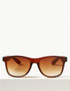 Marks & Spencer Large D Frame Sunglasses Brown