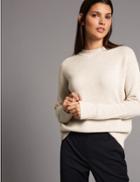Marks & Spencer Pure Cashmere Round Neck Jumper Oatmeal