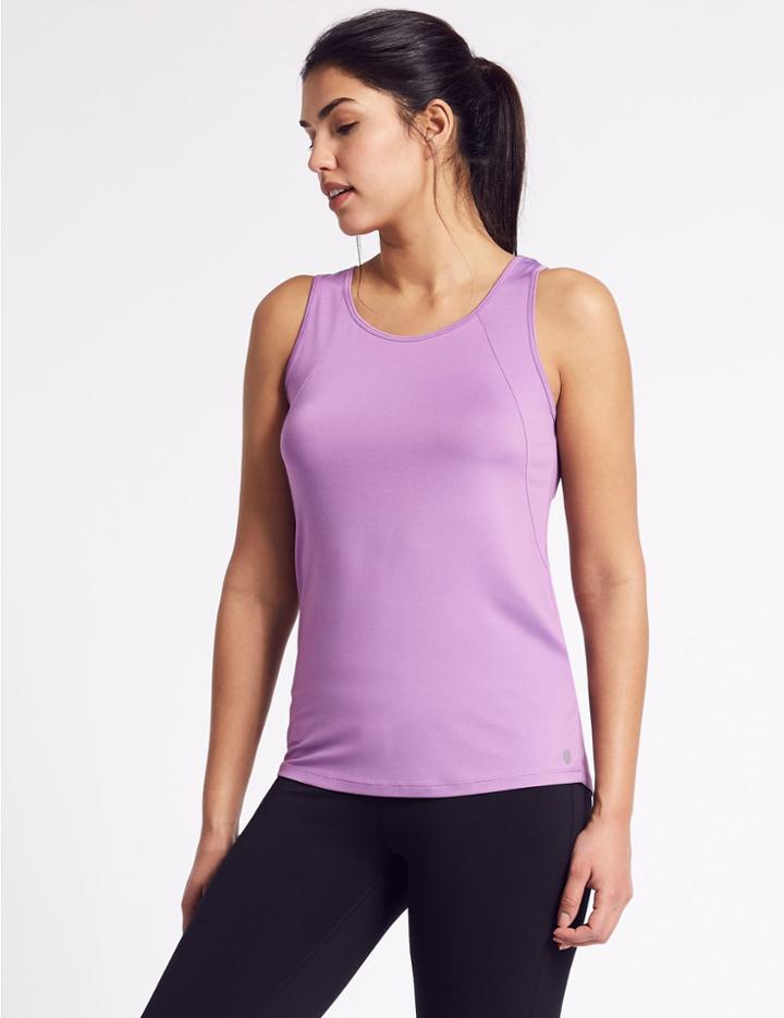 Marks & Spencer Active Scoop Neck Vest Light Violet
