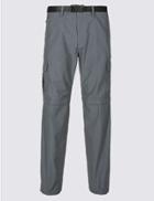 Marks & Spencer Regular Fit Trekking Trousers With Belt Blue