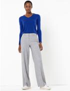 Marks & Spencer Marl Wide Leg Trousers Grey