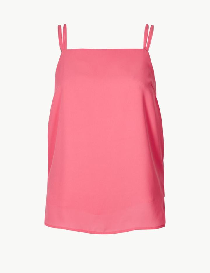 Marks & Spencer Square Neck Camisole Top Pink