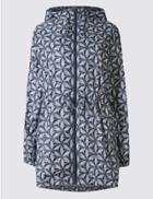 Marks & Spencer Printed Parka With Stormwear&trade; Navy Mix