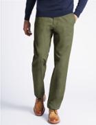 Marks & Spencer Regular Fit Pure Cotton Chinos With Stormwear&trade; Sage Green
