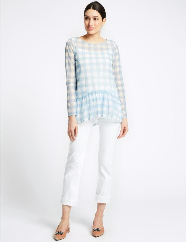 Marks & Spencer Straight Leg Roma Rise Jeans Soft White
