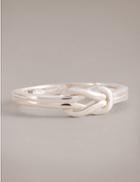 Marks & Spencer Sterling Silver Knot Ring White Mix