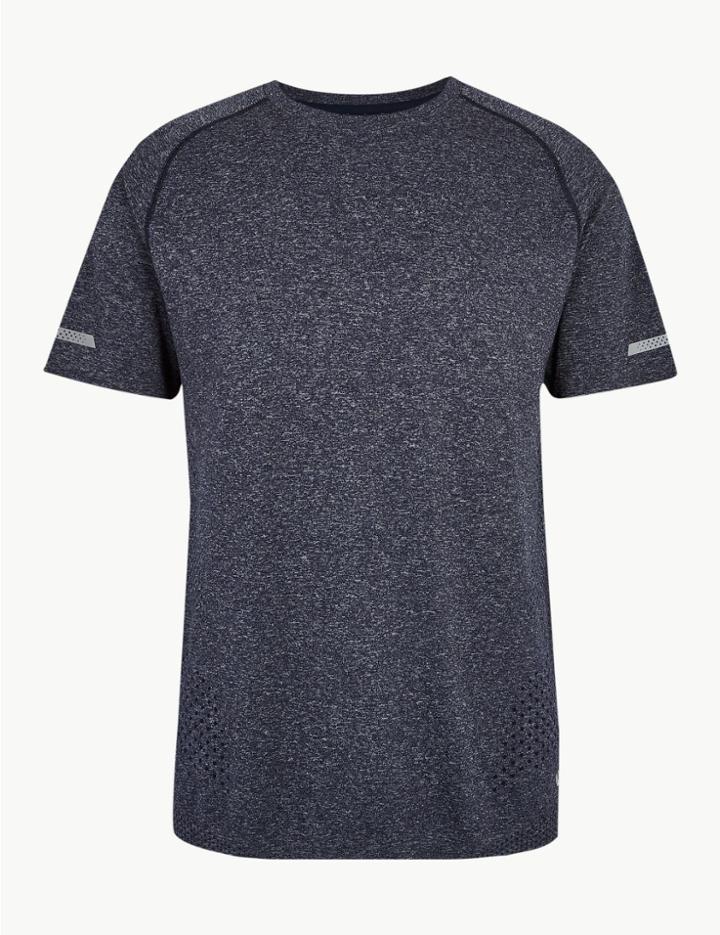 Marks & Spencer Active Seam Free T-shirt Navy