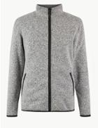Marks & Spencer Knit Mix Sweatshirt Ecru