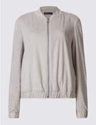 Marks & Spencer Cutwork Bomber Jacket Grey