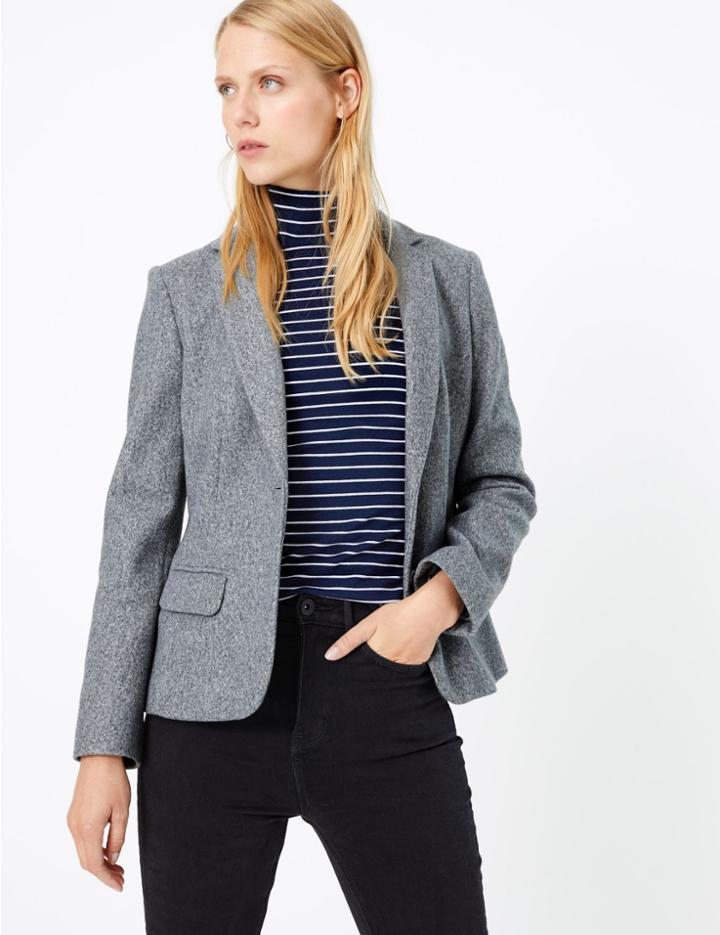 Marks & Spencer Flannel Jersey Blazer