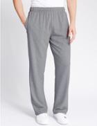 Marks & Spencer Cotton Rich Joggers Grey Marl