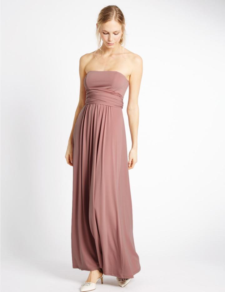 Marks & Spencer Multiway Maxi Slip Dress Antique Rose