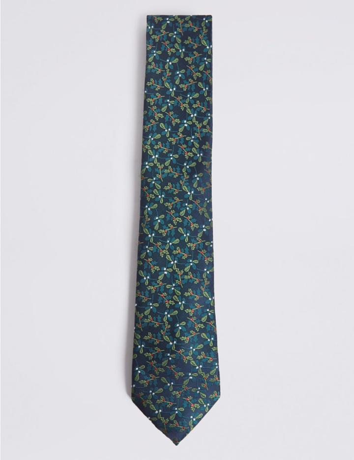 Marks & Spencer Novelty Tie Green Mix