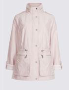 Marks & Spencer Jacquard Anorak Jacket With Stormwear&trade; Soft Pink
