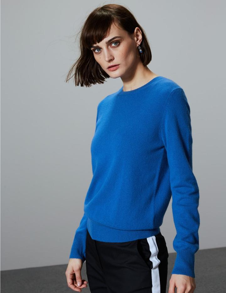 Marks & Spencer Pure Cashmere Crew Neck Jumper Azure
