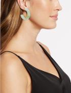 Marks & Spencer Thick Mini Resin Hoop Earrings Mint