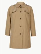Marks & Spencer Curve Trench Coat Light Buff