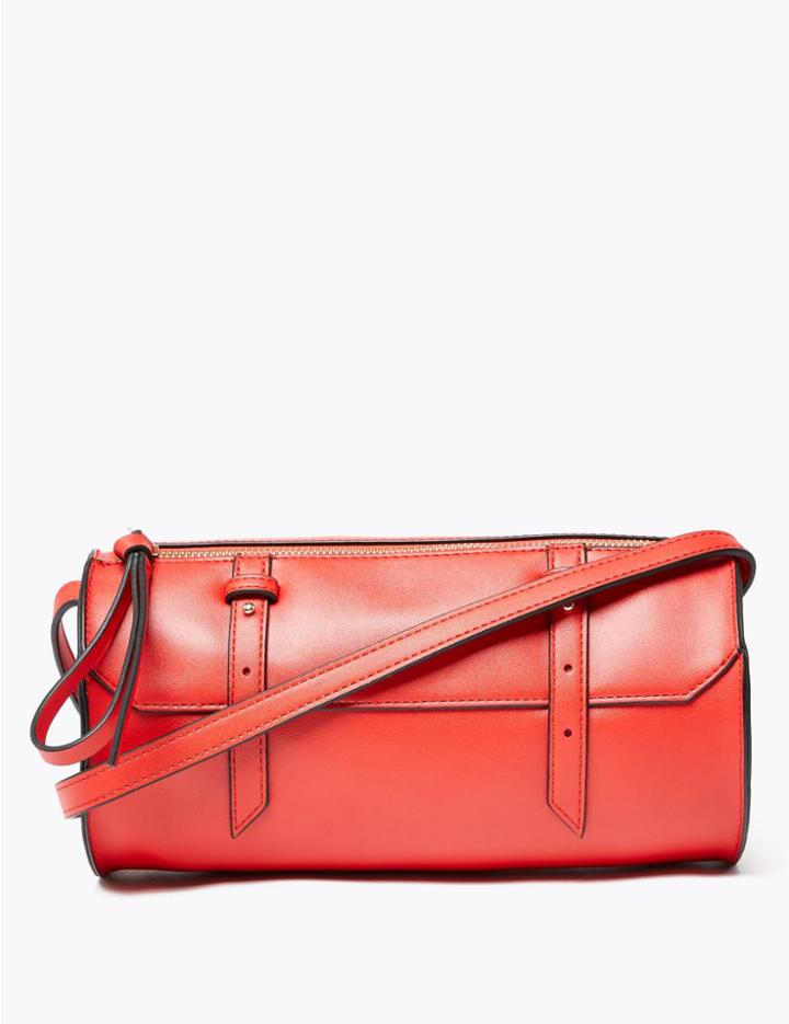 Marks & Spencer Barrel Cross Body Bag Red