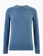 Marks & Spencer V-neck Jumper Denim