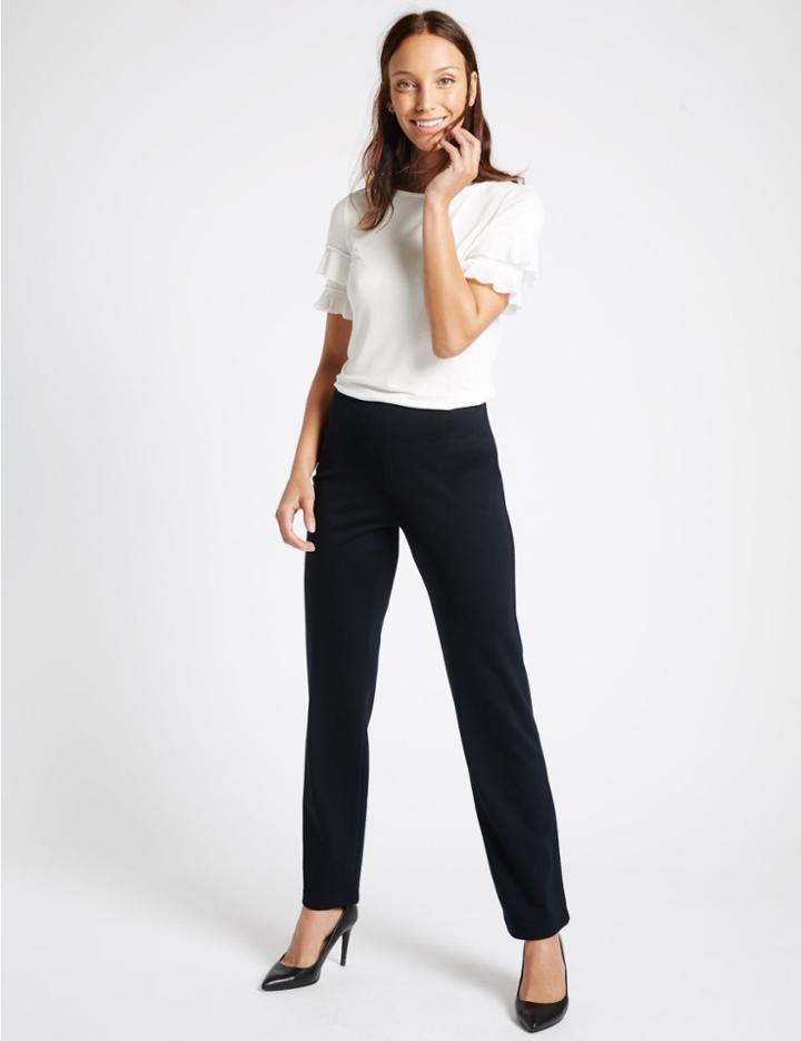 Marks & Spencer Ponte Straight Leg Trousers