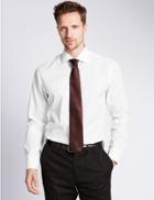 Marks & Spencer Pure Cotton Slim Fit Shirt White