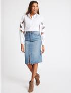 Marks & Spencer Denim Mini Skirt Light Indigo