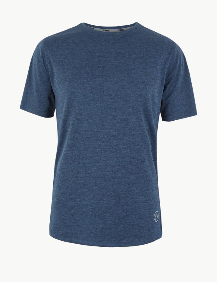 Marks & Spencer Active Marl T-shirt Indigo