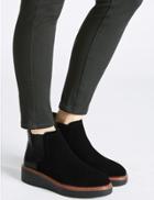 Marks & Spencer Leather Chelsea Ankle Boots Black