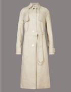 Marks & Spencer Belted Trench Coat With Stormwear&trade; Stone