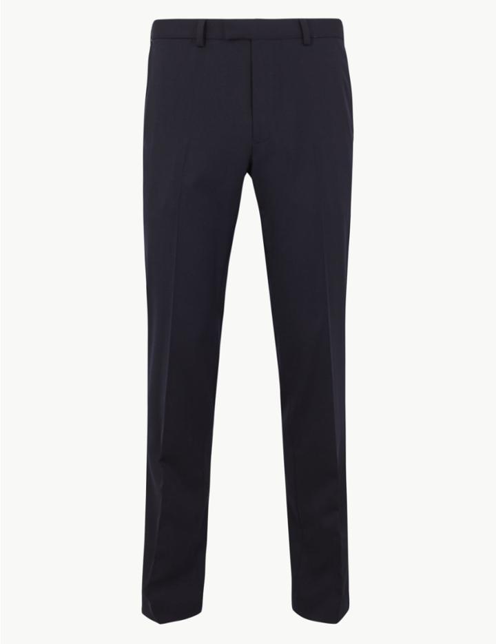 Marks & Spencer Slim Fit Stretch Trousers Navy