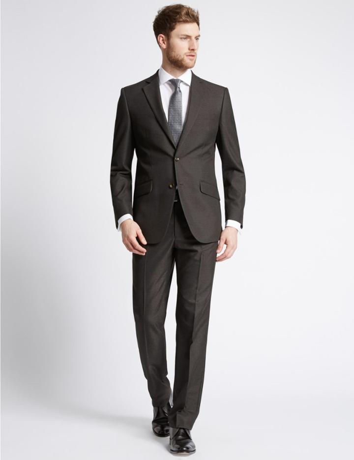 Marks & Spencer Charcoal Regular Fit Jacket