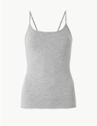 Marks & Spencer Fitted Camisole Top Grey Marl