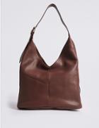 Marks & Spencer Leather Sling Hobo Bag Tan