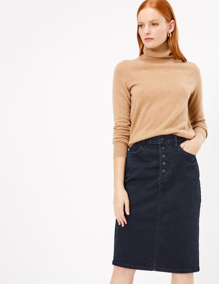 Marks & Spencer Denim Midi Skirt