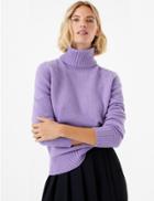 Marks & Spencer Wool Rich Roll Neck Jumper Violet