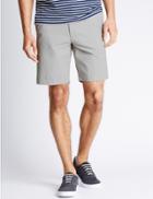 Marks & Spencer Adjustable Waist Pure Cotton Chino Shorts Light Grey