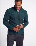 Marks & Spencer Zipped Through Fleece Jacket With Stormwear&trade; Dark Petrol