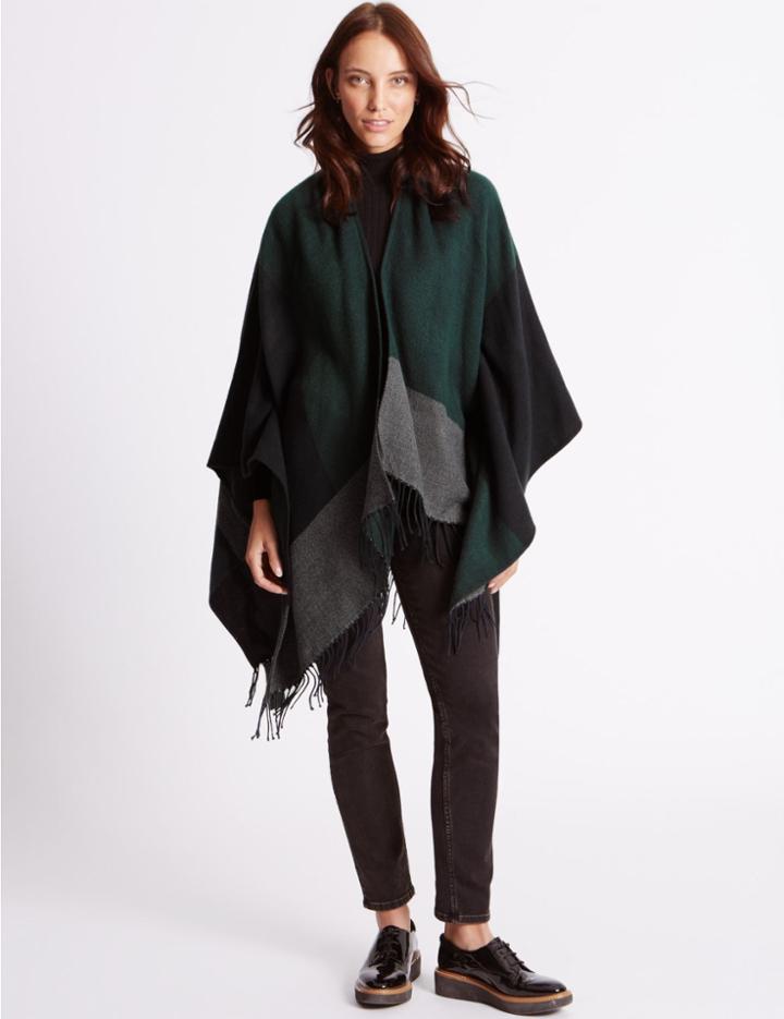 Marks & Spencer Colour Block Wrap Teal Mix