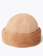Marks & Spencer Faux Fur Trim Cossack Hat Blush