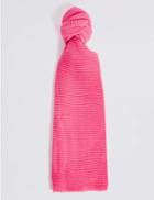 Marks & Spencer Textured Scarf Bright Pink