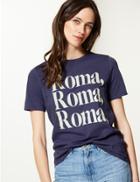 Marks & Spencer Pure Cotton Roma Straight Fit T-shirt Navy Mix