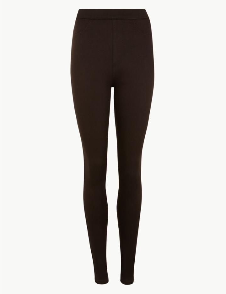 Marks & Spencer High Waist Jeggings Raisin