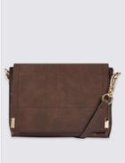 Marks & Spencer Faux Leather Across Body Bag Rust