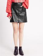Marks & Spencer Pocket Detail Mini A-line Skirt Black